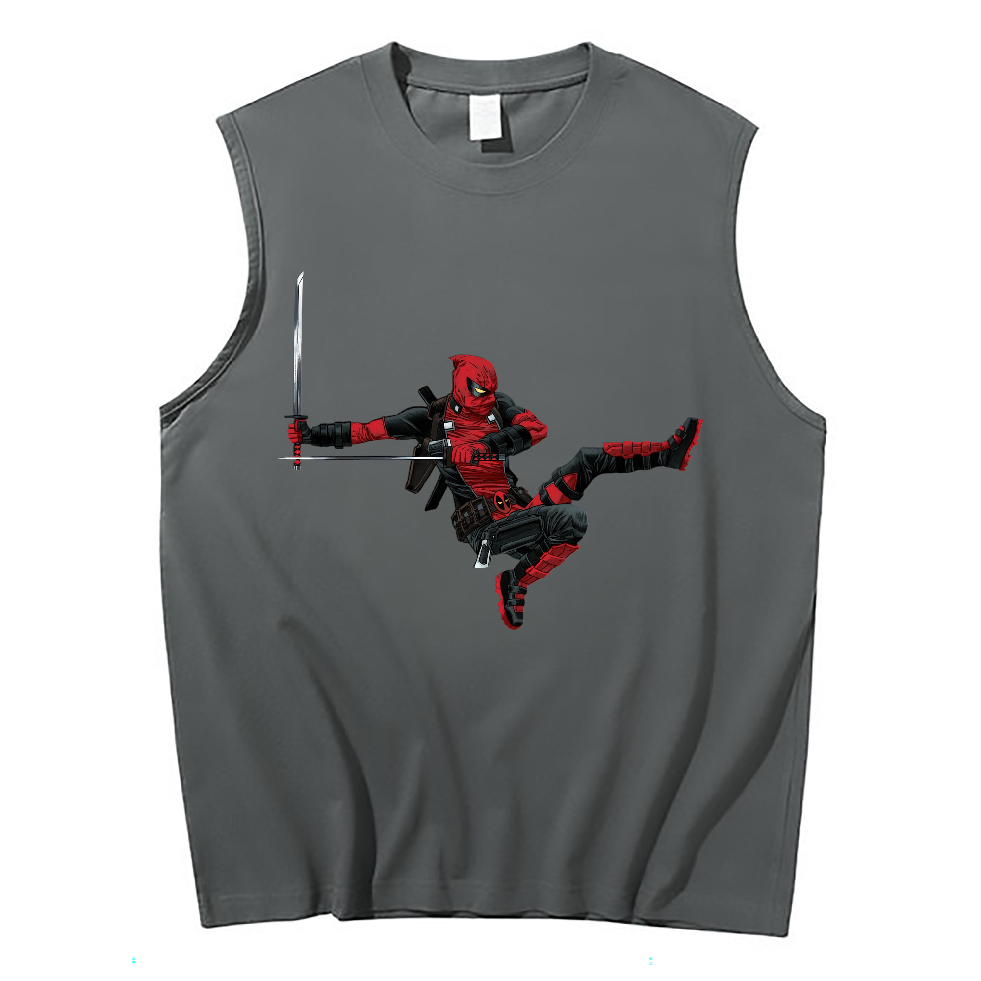（画像用） Deadpool デッドプール コットン100％タンクトップ（フロントプリント）